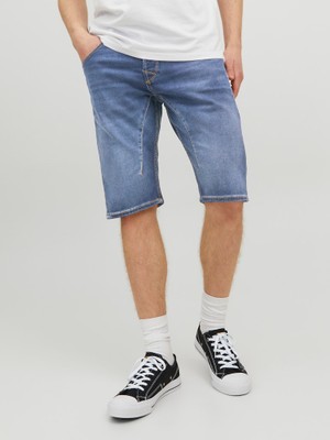 Jack & Jones Erkek Denım Şort 12223993 Jjıscale Jjlong Shorts Ge 608 I.k