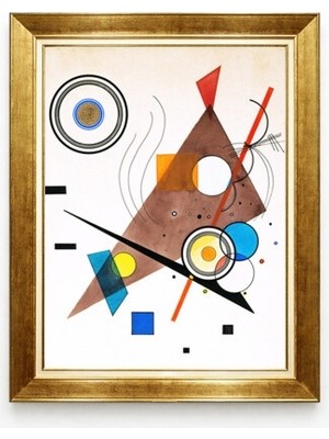 Tablore Joan Miro Tarzı Sürrealist Soyut Sergi Afişi Altın Çerçeveli Tablo