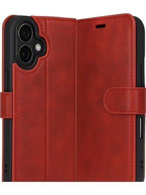 Colezium Iphone 17 Trend S Plus Kapaklı Kılıf - Kırmızı
