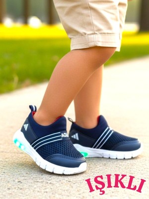Ellaboni Kız / Erkek Çocuk  Yumuşak Işıklı Spor Ayakkabı Nefes Alabilen Hafif Aqua Sneaker