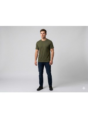 Centilmen Xınt Erkek Bisiklet Yaka Baskılı Kısa Kollu T-Shirt 502301