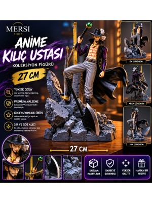 Mersi Shop Anime Kılıç Ustası Figürü Dekoratif Koleksiyon Heykeli 27 cm