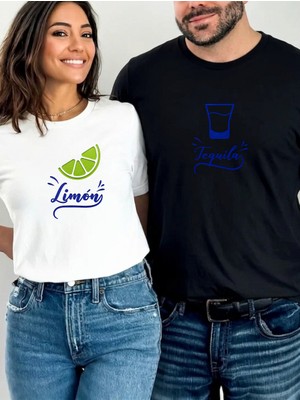 Etoile Studio Tequila & Limón Tasarımlı Sevgili Kombini Tişört Seti