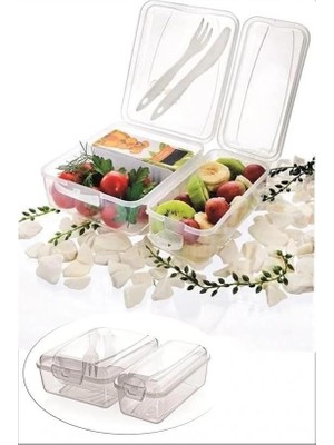 Hsc Bilişim Takeaway Ergonomik Asorti Çatal Bıçaklı Pratik Yoğurt Saklama Kabı