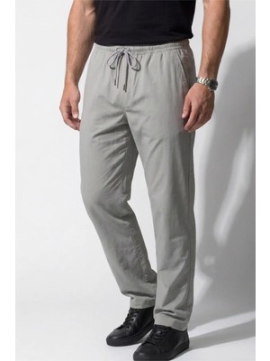 Veleno Erkek Gri Paraşüt Kumaş Oversize Ultra Hafif Pantolon Bol Paça Rahat Kalıp Günlük Spor