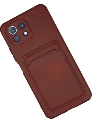Colezium Mi 11 Kılıf Kelvin Kartvizitli  - Bordo