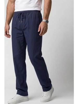 Veleno Erkek Lacivert Paraşüt Kumaş Oversize Ultra Hafif Pantolon Bol Paça Rahat Kalıp Günlük Spor