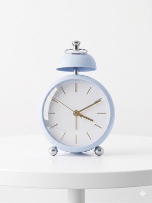 Exonix Dekoratif Analog Masa Saati Modern Retro Tasarım Sessiz Çalışma