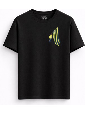 Rabona Fashion 12 Numara Sarı Lacivert Bayrak Aşkı T-Shirt