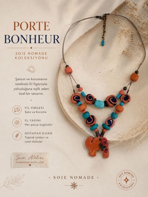 Soie Atelier Soie Fil Seramik Kolye
