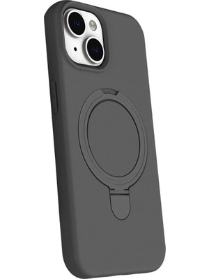 Colezium Iphone 14 Regal Magsafe Standlı Kapak - Titan Gri
