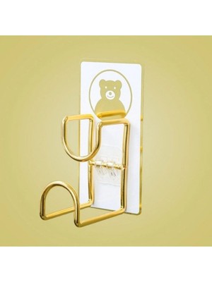 Mucit Home Bebek Küveti Askısı 2 Adet Gold Ayıcıklı Çok Amaçlı Leğen Askısı