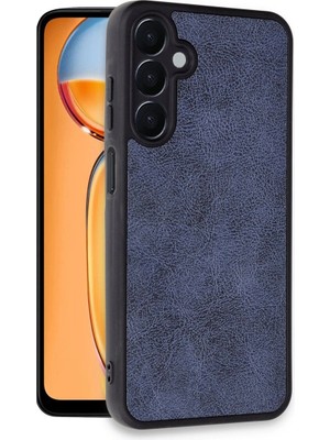 Colezium Galaxy A25 5g Kılıf Aras Deri Kapak - Lacivert