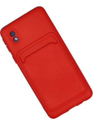 Colezium Galaxy A01 Core Kılıf Kelvin Kartvizitli  - Kırmızı