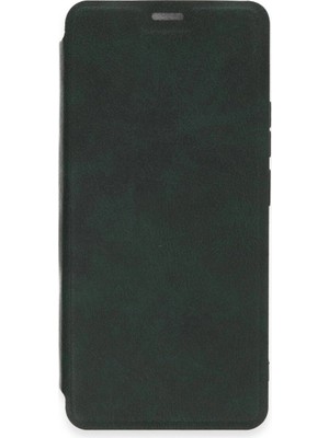 Colezium Note 13 4g Kılıf Flip Cover - Koyu Yeşil