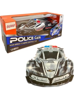 Şimşek KS-36Y KS-37Y Kumandalı Hızlı Polis Arabası R/c 30KM/H Işıklı Şarjlı 1:18 8+