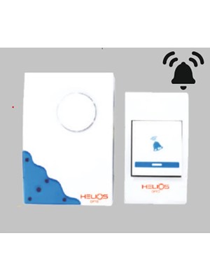 Helios Kablosuz Kapı Zili – Uzaktan Kumandalı, Taşınabilir, IP20
