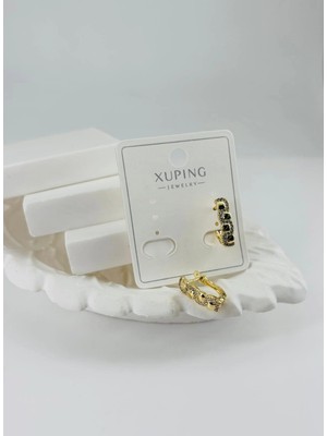 Vintessy Zirkon Taşlı Pirinç Zirkon Küpe - KP00333