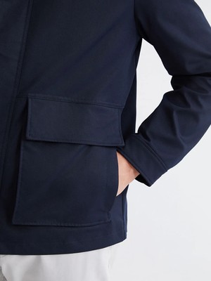 LC Waikiki Lacivert  Kadife Yaka Gabardin Erkek Ceket