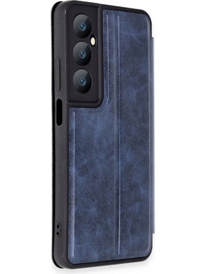 Colezium Realme C65 Kılıf Flip Cover - Lacivert
