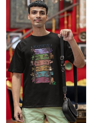 Sevbano Katseye Kpop Müzik Grubu Baskılı Unisex Oversize Tişört
