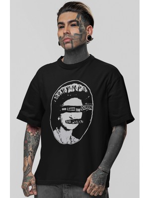 Sevbano Sex Pistols Rock Metal Müzik Grubu Baskılı Unisex Oversize Tişört