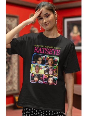 Sevbano Katseye Kpop Müzik Grubu Baskılı Unisex Oversize Tişört