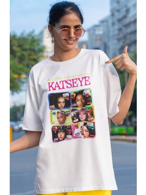 Sevbano Katseye Kpop Müzik Grubu Baskılı Unisex Oversize Tişört