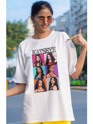 Sevbano Katseye Kpop Müzik Grubu Baskılı Unisex Oversize Tişört
