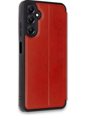 Colezium Galaxy A05S Kılıf Flip Cover - Kırmızı