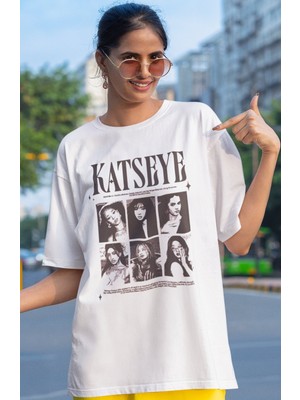 Sevbano Katseye Kpop Müzik Grubu Baskılı Unisex Oversize Tişört