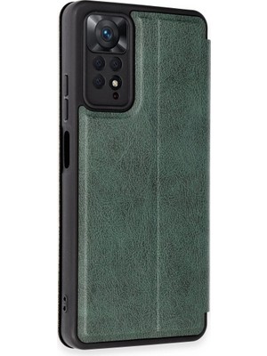 Colezium Note 12 Pro 4g Kılıf Flip Cover - Koyu Yeşil