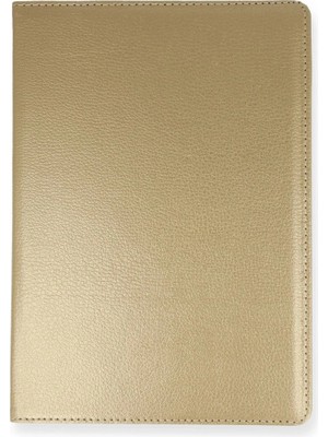 Colezium Galaxy T500 Tab A7 10.4 Kılıf 360 Tablet Deri Kılıf - Gold