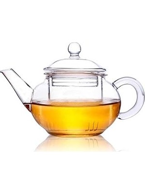 Uravas Store Epinox Cam Bitki Çayı Demliği 250 ml - Cam Süzgeçli Demlik