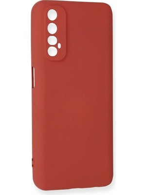 Colezium Realme 7 Kılıf Nano Içi Kadife  - Kiremit