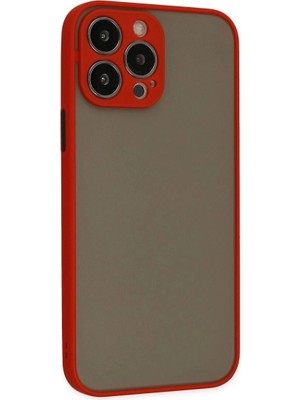Colezium Iphone 15 Pro Kılıf Montreal  Kapak - Kırmızı