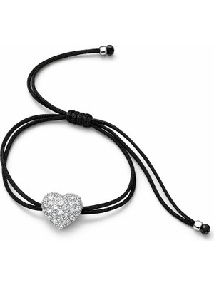 Theory Jewelry Heart Beat Siyah Bileklik