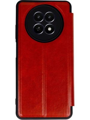 Colezium Realme 12 5g Kılıf Flip Cover - Kırmızı