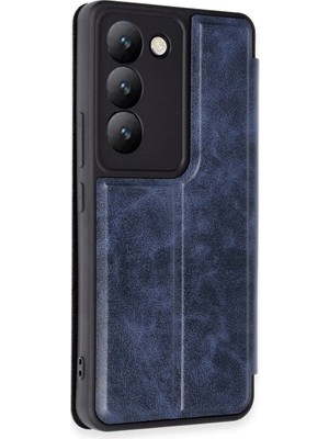 Colezium Vivo V30 Lite 4g Kılıf Flip Cover - Lacivert