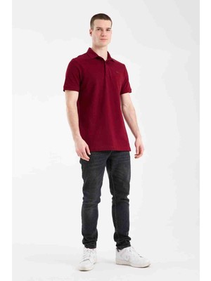 Lacoste Polo Paris Regular Fit Bordo