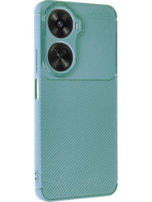 Colezium Huawei Nova 12 Se Kılıf Auto Fus Karbon Kapak - Koyu Yeşil