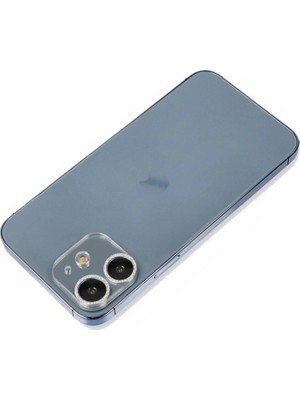 Durukar®  iPhone 12 Mini Shine Kamera Lens Koruma Cam - Gümüş