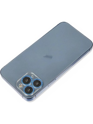 Durukar®  iPhone 11 Pro Max Shine Kamera Lens Koruma Cam - Mavi