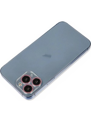 Durukar®  iPhone 11 Pro Max Shine Kamera Lens Koruma Cam - Pembe
