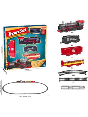 Şimşek BJ2308A Tren Seti Sesli Işıklı 18 Parça 3+