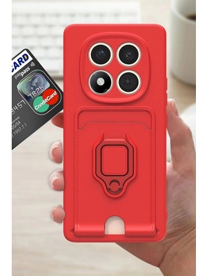 Colezium Note 14 Pro Plus Kılıf Zuma Kartvizitli Yüzüklü  - Kırmızı
