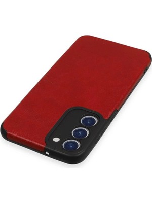 Colezium Galaxy S23 Plus Kılıf Loop Deri  - Kırmızı