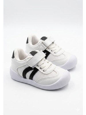Mcdark Çocuk Unisex Ilk Adım Sneaker Ayakkabı-Beyaz