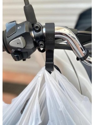 SDT Group Pcx Gidon Poşet Askı Aparatı Siyah / Diğer Açık Gidonlu Motosikletlerle Uyumlu