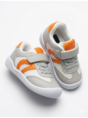 Mcdark Çocuk Unisex Ilk Adım Sneaker Ayakkabı-Gri